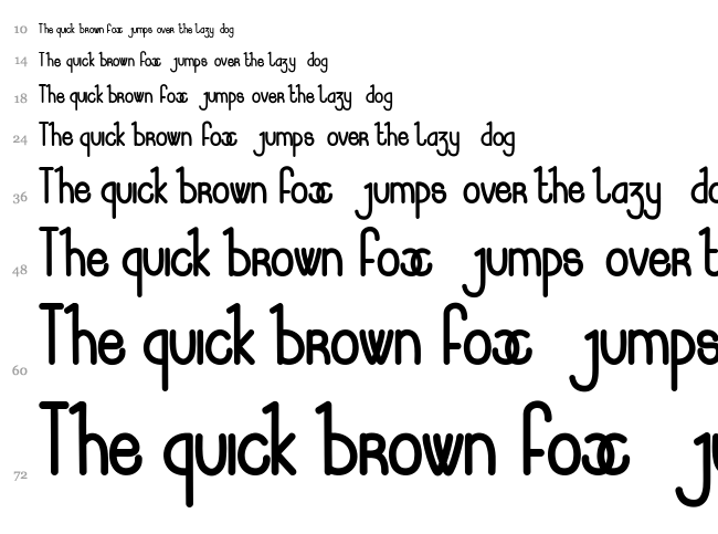 Lucie Mandragore font waterfall